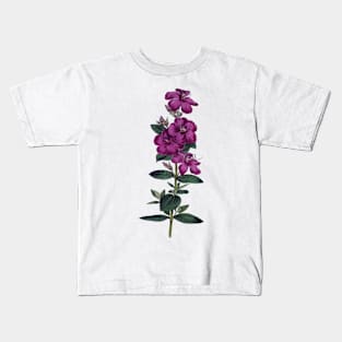 Vintage Flower Illustration Kids T-Shirt